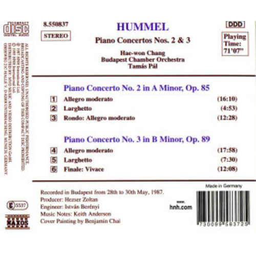 Naxos Hummel: Piano Concertos 2&3