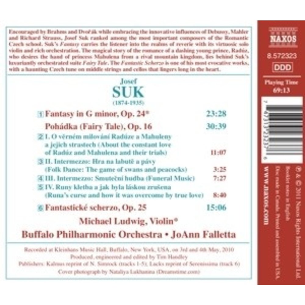 Naxos Suk: Fairy Tale / Fant. Scherzo