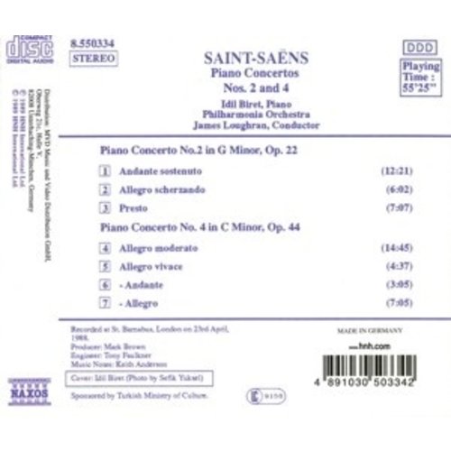 Naxos Saint-Saens: Piano Conc. 2&4