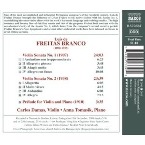 Naxos Freitas Branco: Violin Sonatas