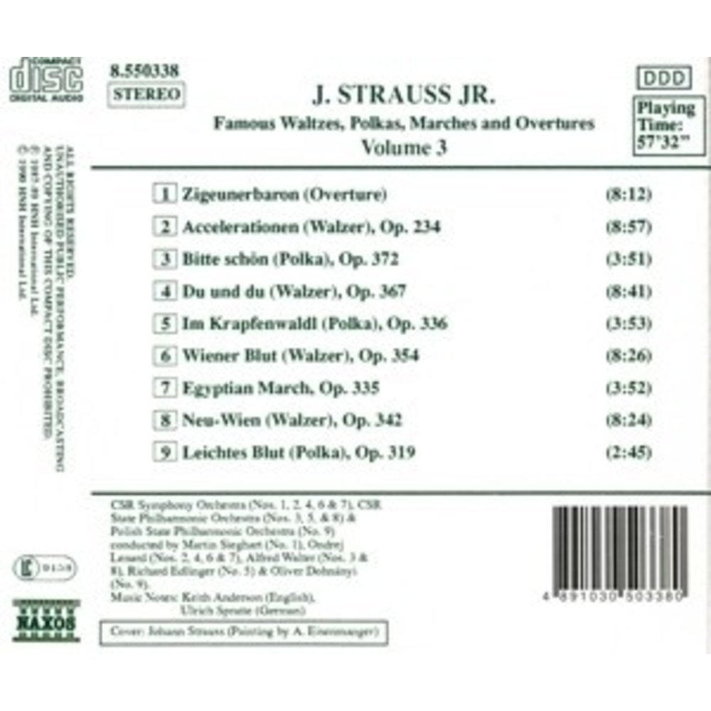 Naxos Strauss Jr.,J.:Famous W. Vol.3
