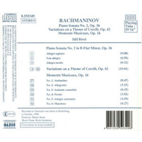 Naxos Rachmaninov:piano Sonata 2 Etc