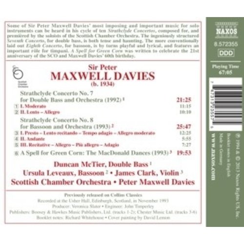 Naxos Maxwell Davies: Strathclyde 7+8