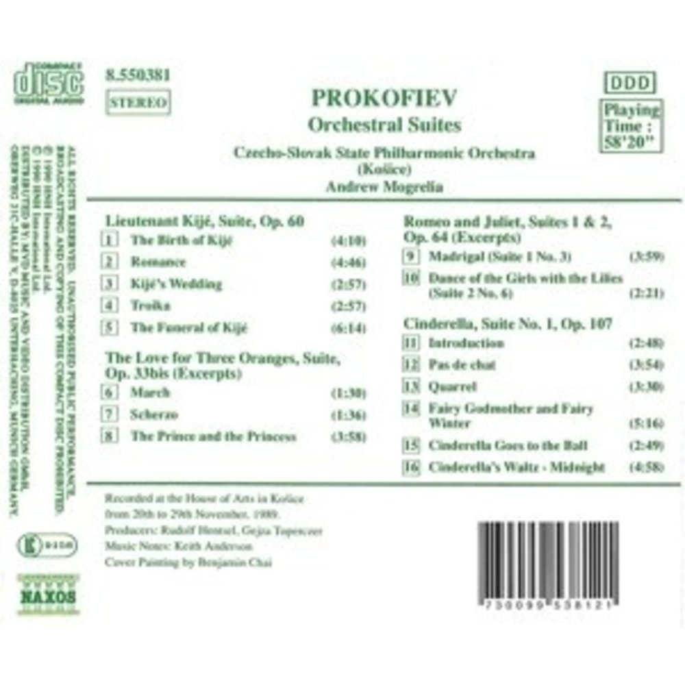 Naxos Prokofiev: Orchestral Suites