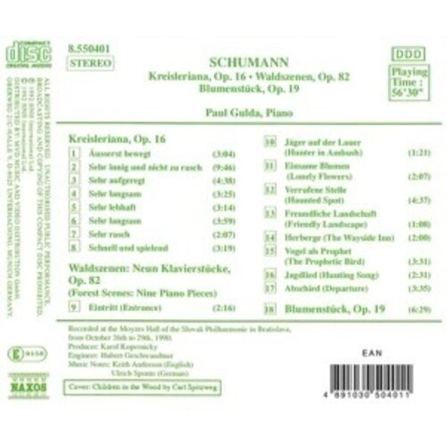 Naxos Schumann: Kreisleriana Etc.