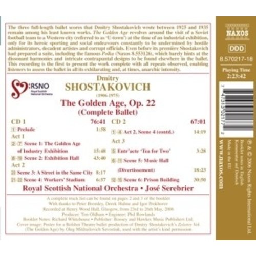 Naxos Shostakovich Dmitry: The Golde