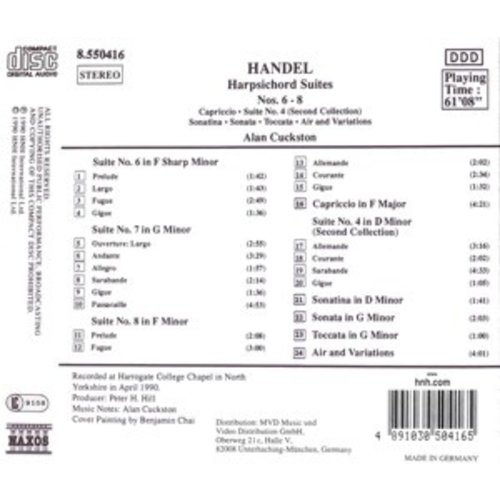 Naxos Haendel:harpsichord Suites 6-8