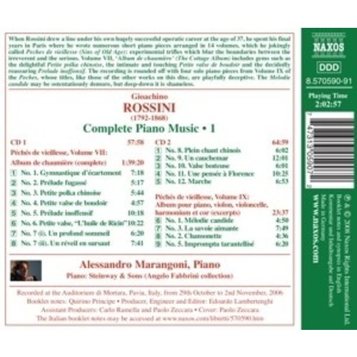 Naxos Rossini: Piano Music Vol. 1
