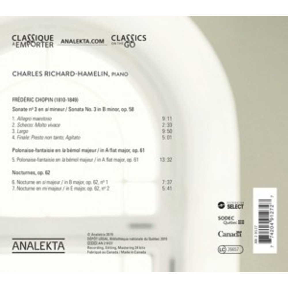 Sonate No.3/Polonaise/Fantaisie