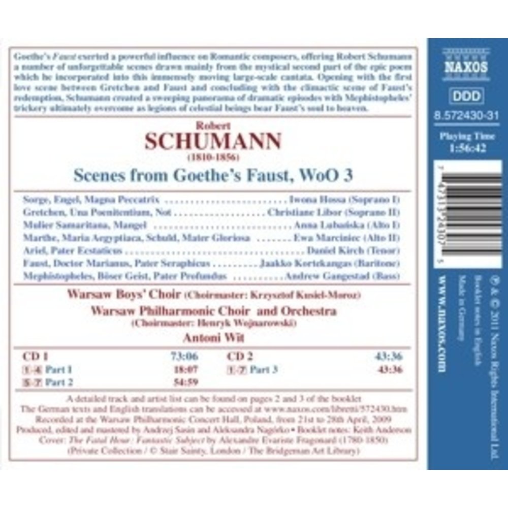 Naxos Schumann: Scenes From Faust