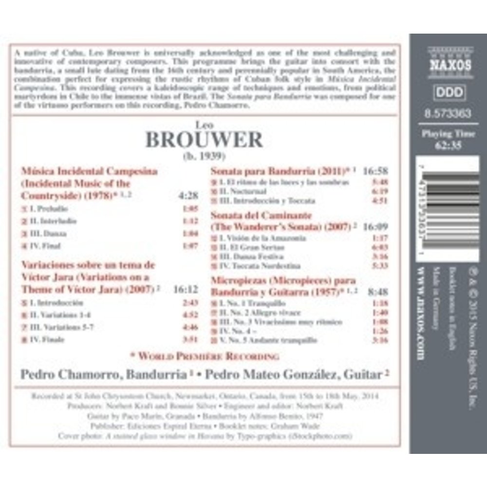 Naxos Music For Bandurria And Guitar