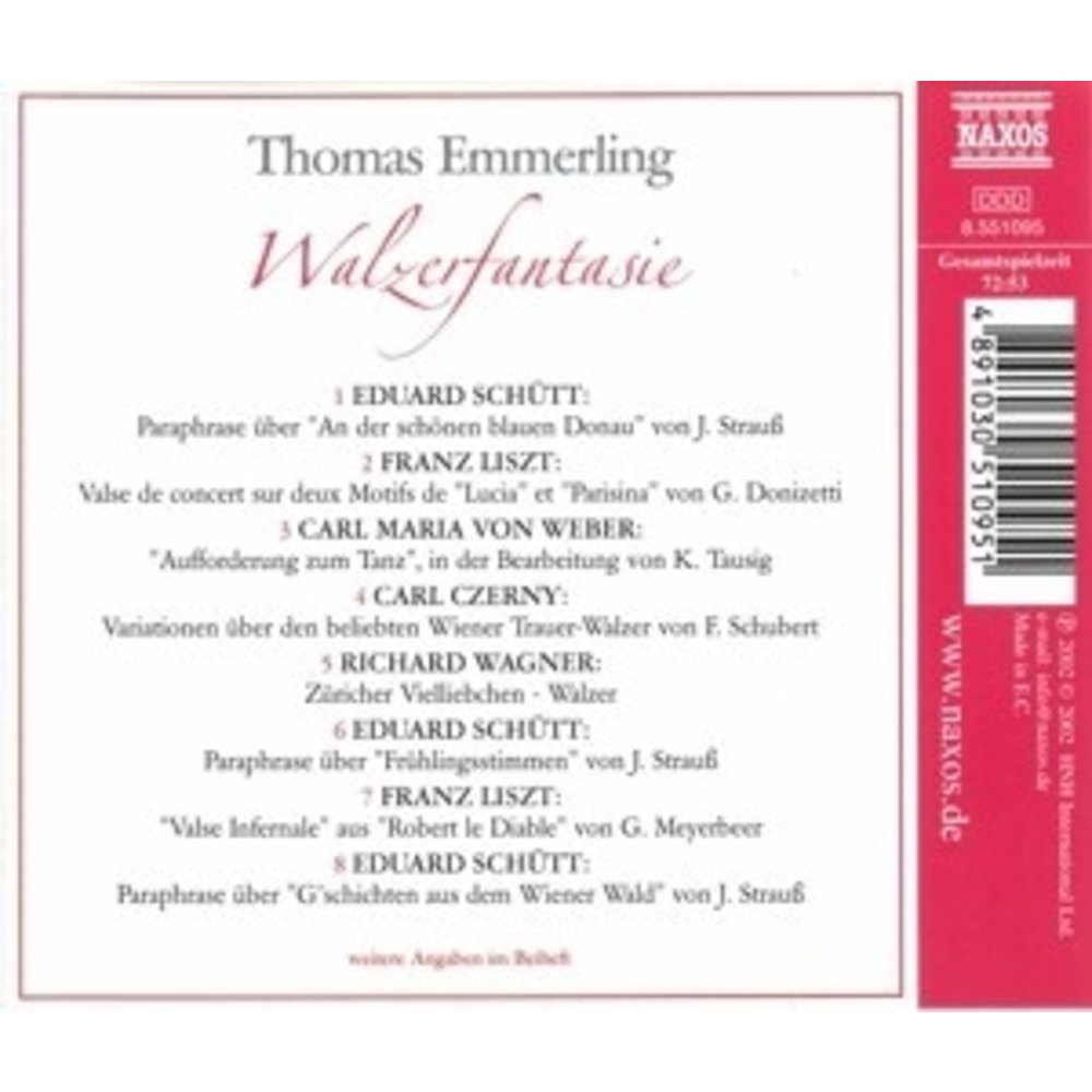 Naxos Emmerling: Walzerfantasie