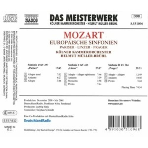 Naxos Mozart: Europaische Sinfonien