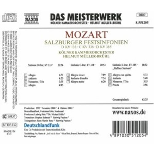 Naxos Mozart:salzburger Festsinfonie