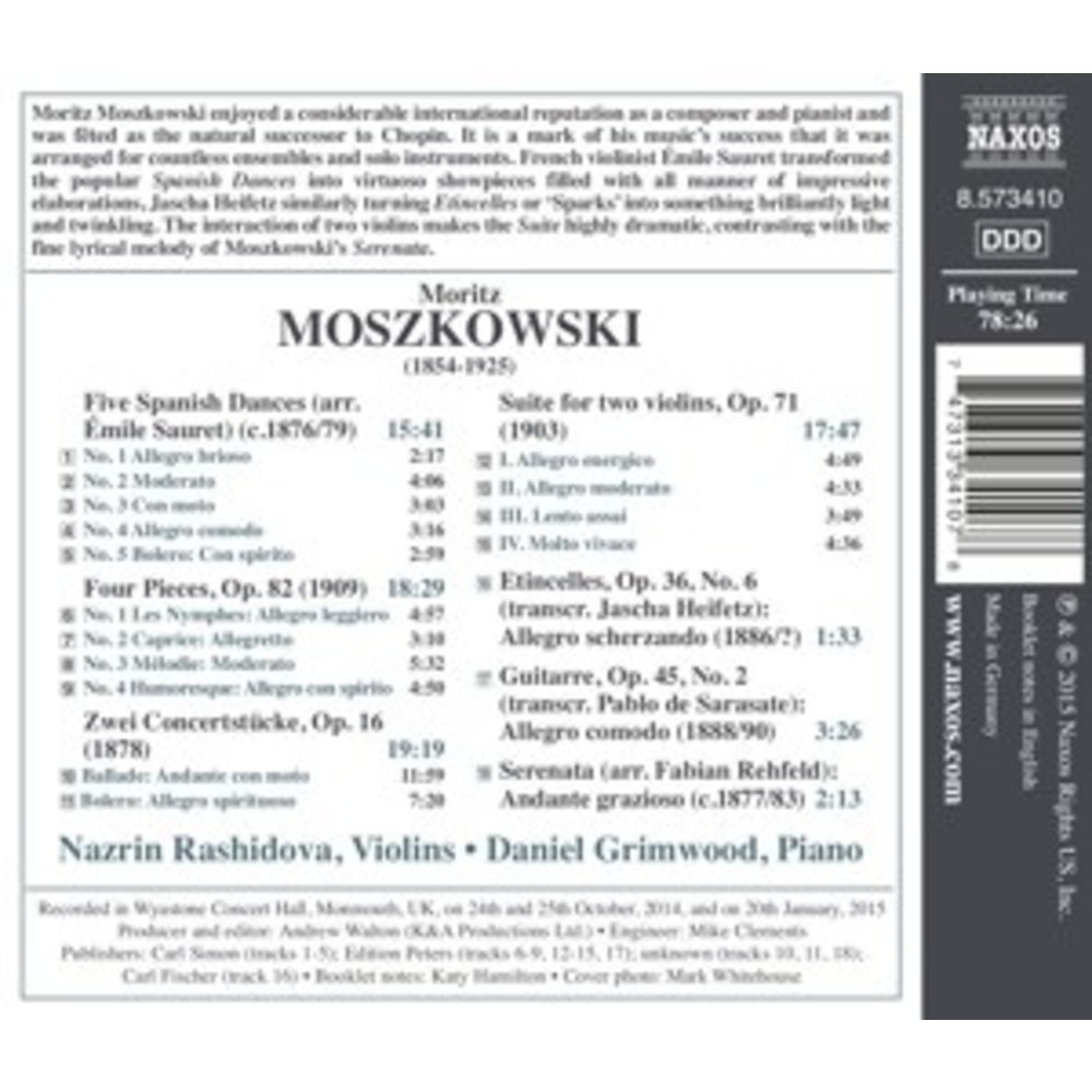 Naxos Works For Violin And Piano