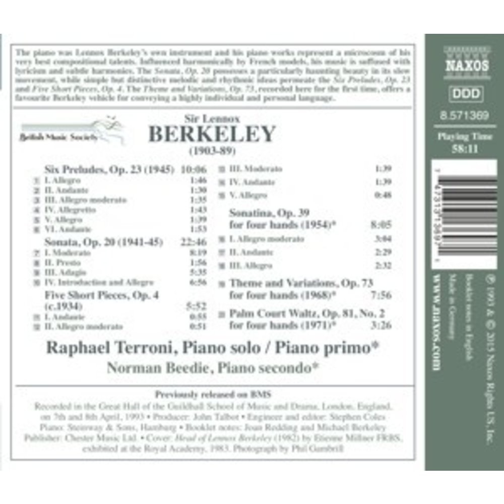 Naxos Music For Solo Piano And Piano Duet