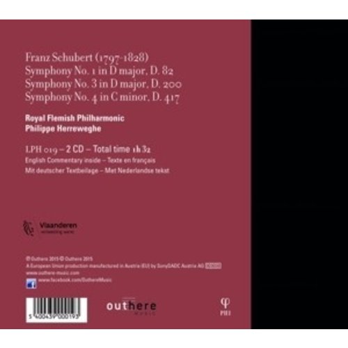Phi Schubert: Symphonies Nos.1, 3 & 4