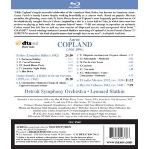 Naxos Copland: Rodeo (Bd)