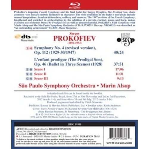 Naxos Prokofiev: Symphony 4 (Bd)