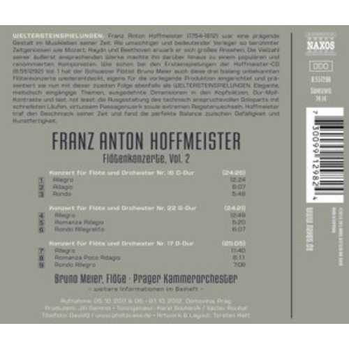 Naxos Hoffmeister: Flotenkonzerte 2