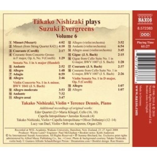 Naxos Nishizaki: Suzuki Evergreens 6