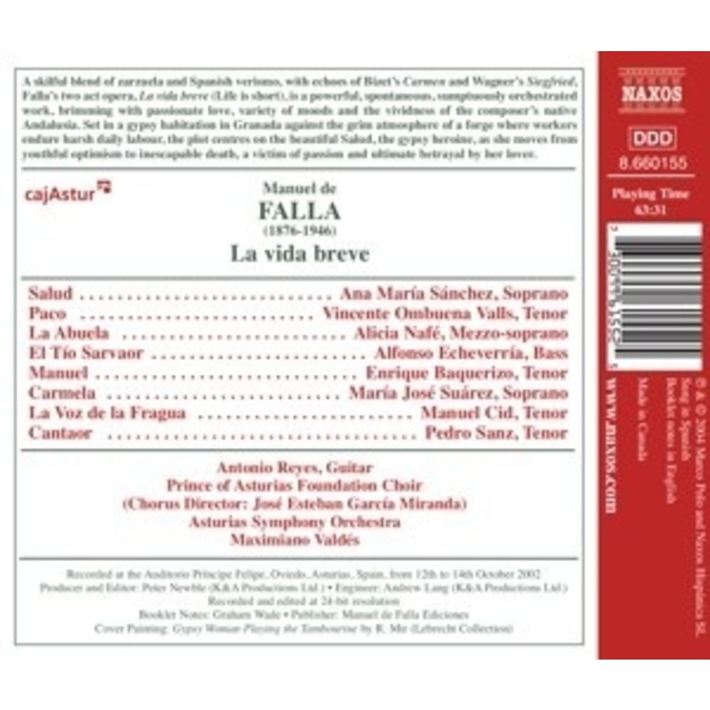 Naxos Falla: La Vida Breve