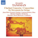 Naxos Tansman: Clarinet Concerto
