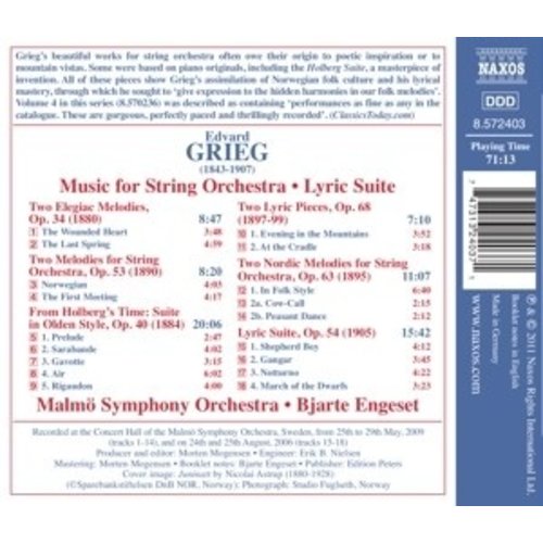 Naxos Grieg: Music For String Orchestra