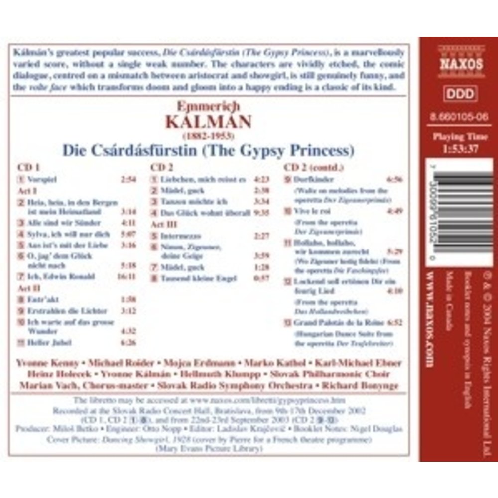 Naxos Kalman: The Gypsy Princess