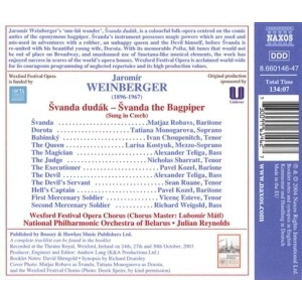 Naxos Weinberger:svanda The Bagpiper