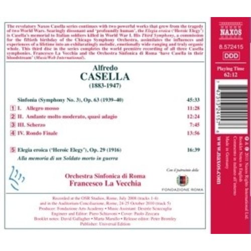 Naxos Casella: Symphony No.3