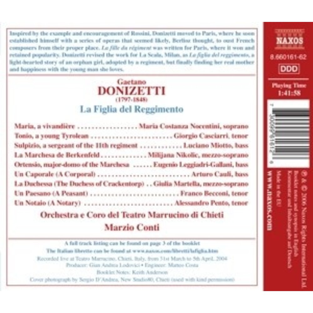 Naxos Donizetti:la Figlia Del Reggim