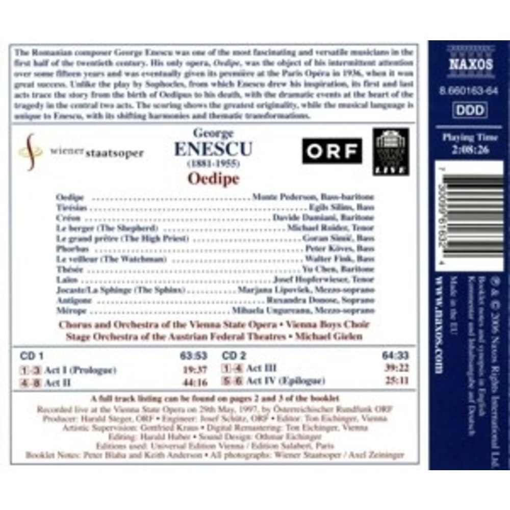 Naxos Enescu: Oedipe