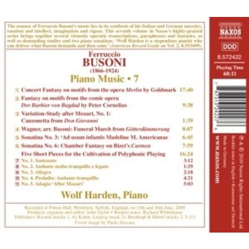 Naxos Busoni: Piano Music 7