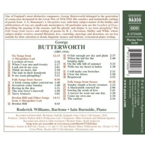 Naxos Butterworth: Songs