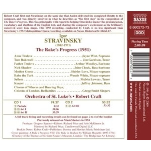 Naxos Stravinsky: Rake S Progress