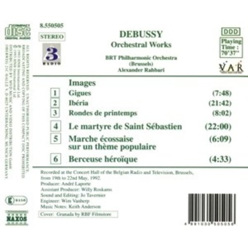 Naxos Debussy:orchestral Works Vol.1