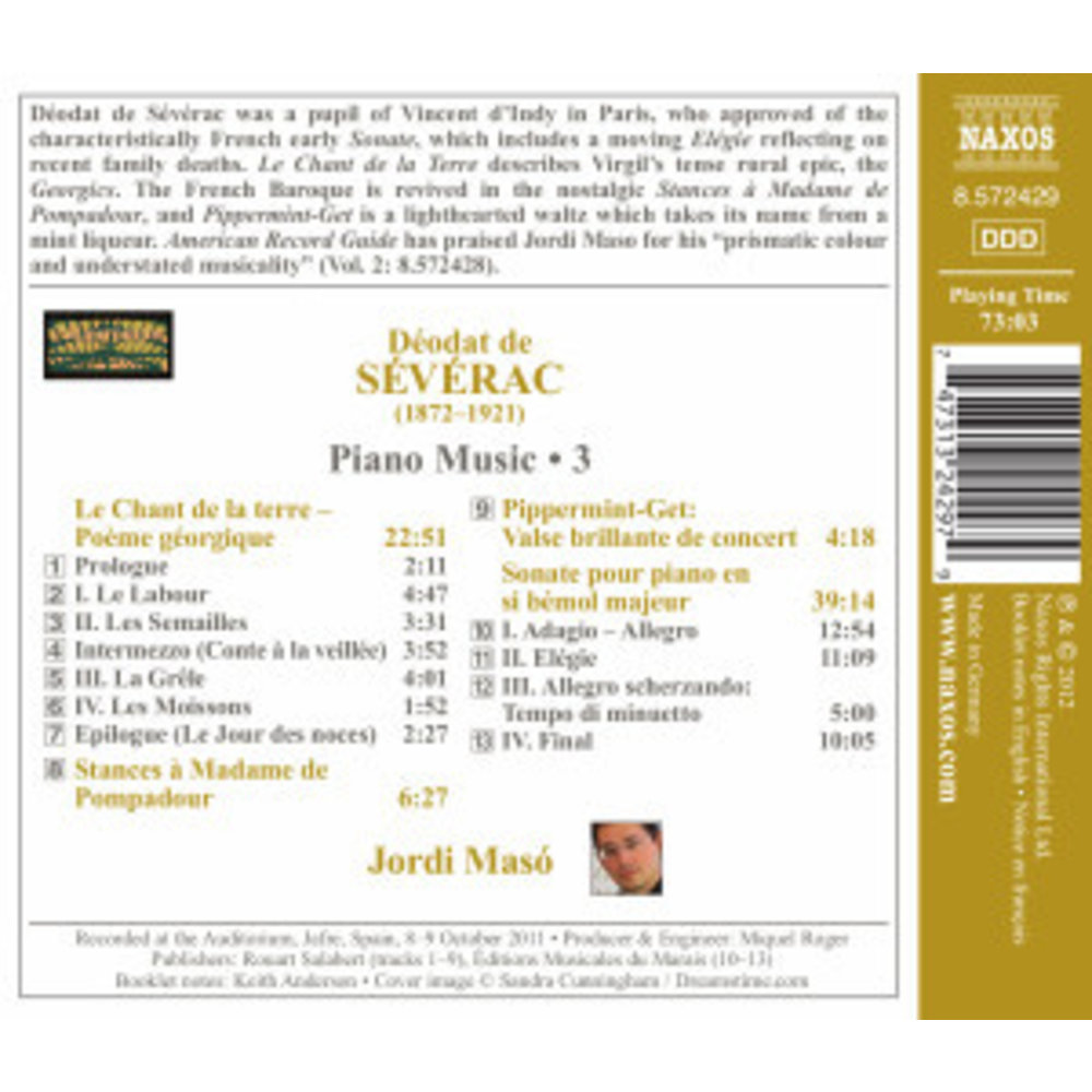 Naxos Severac: Piano Music 3