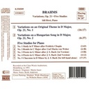 Naxos Brahms: Variations Op.21 Etc.