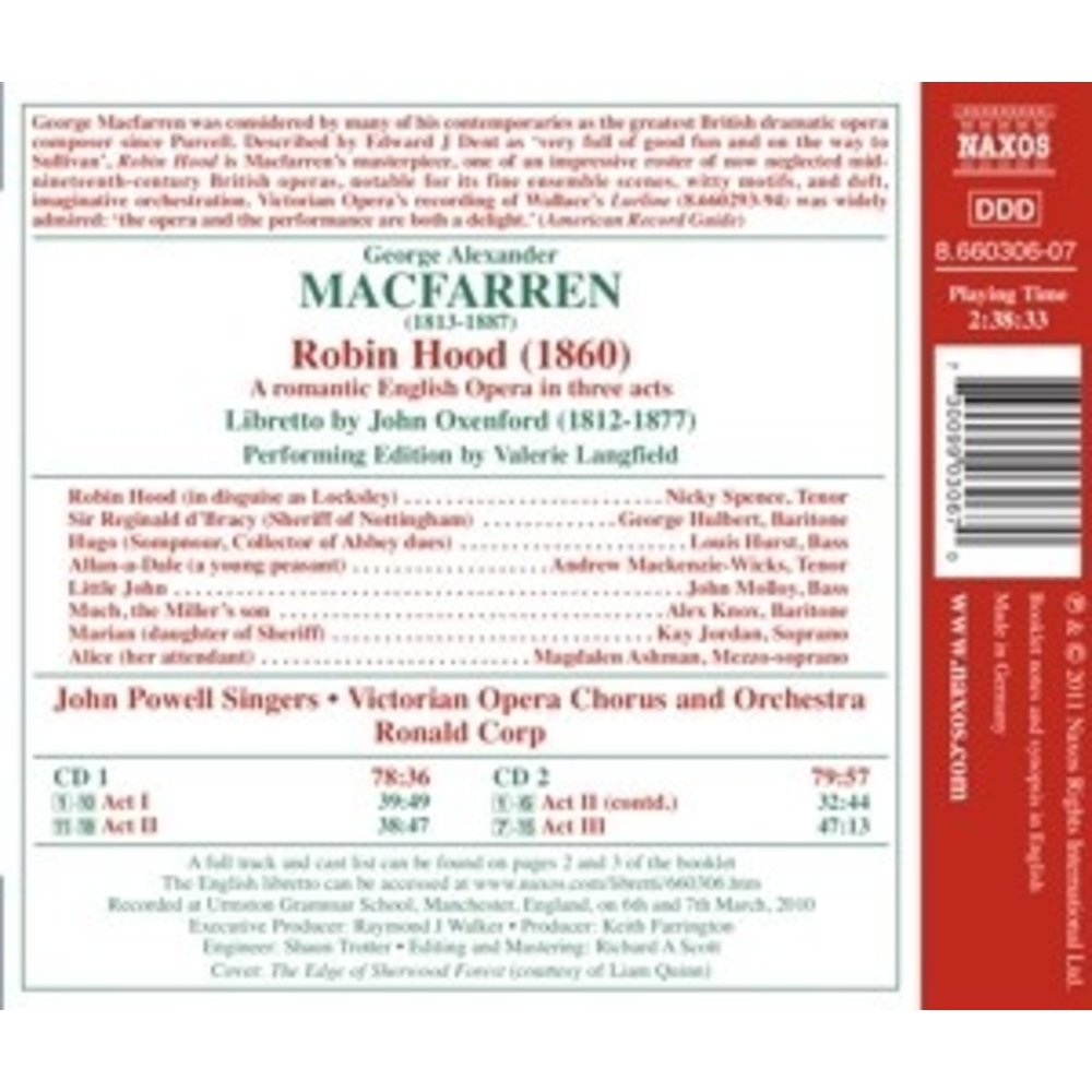 Naxos Macfarren: Robin Hood