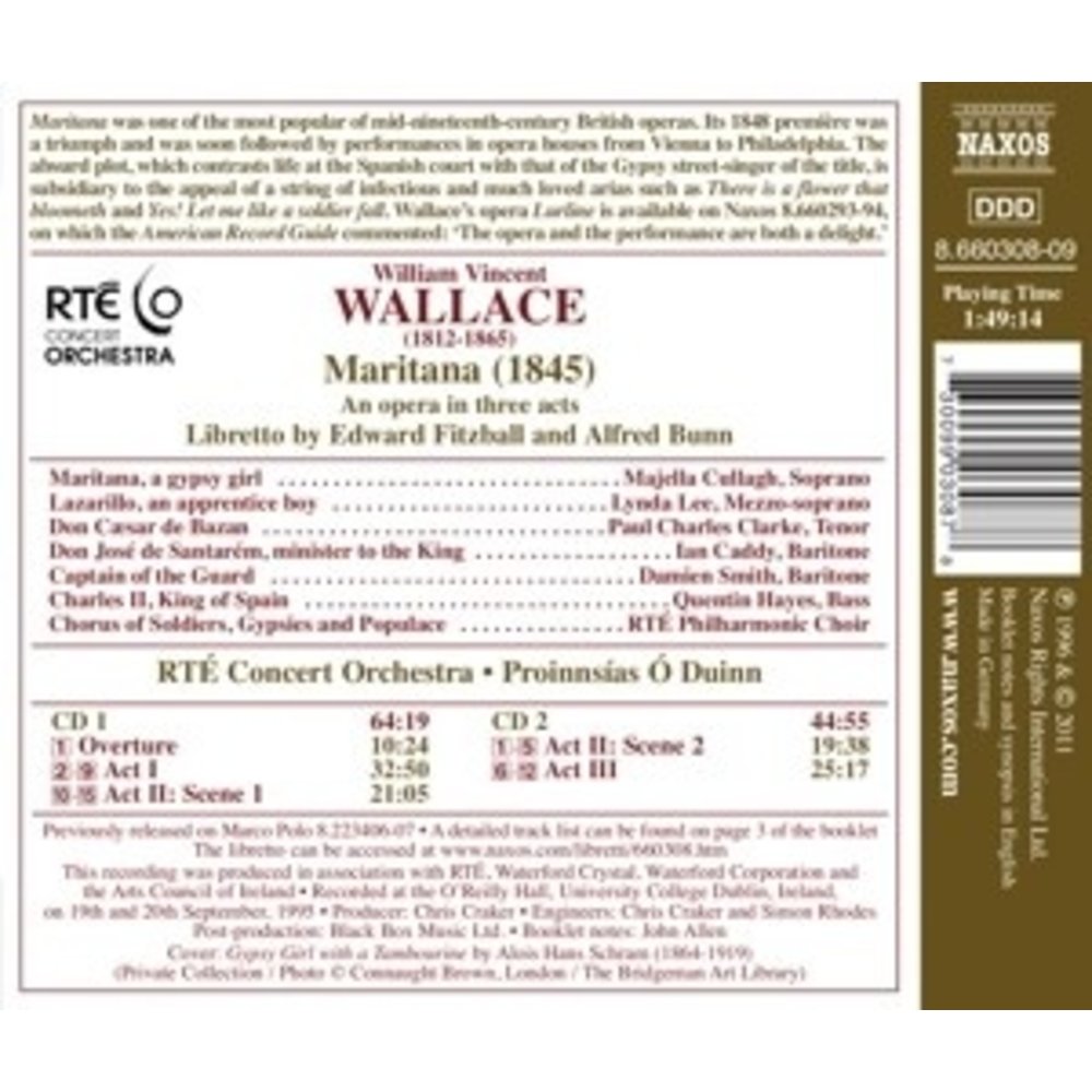 Naxos Wallace: Maritana