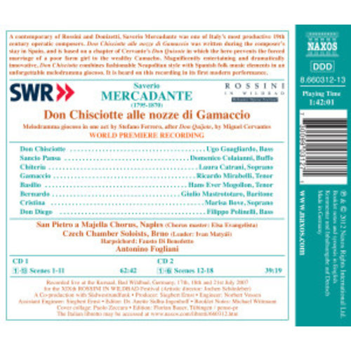 Naxos Mercadante: Don Chisciotte