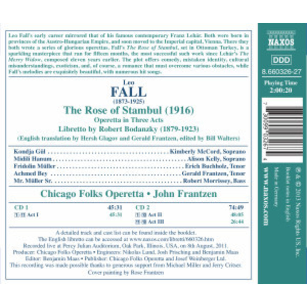 Naxos Fall: Rose Of Stambul (Engl.)