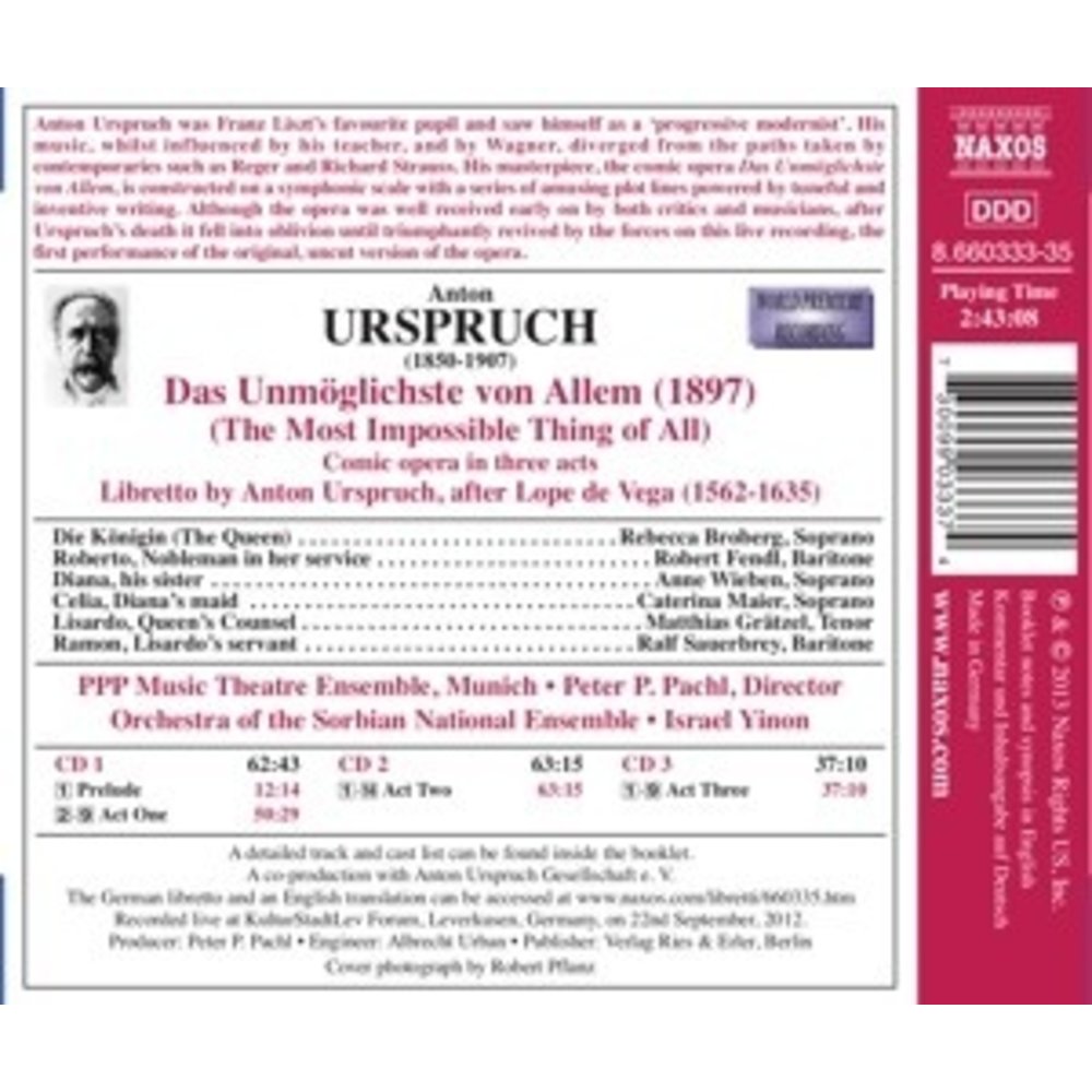 Naxos Urspruch: Das Unmoglichste