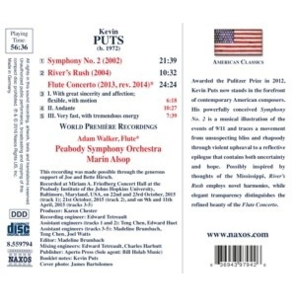 Naxos Symphony No.2/Flute Concerto