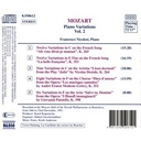 Naxos Mozart: Piano Variations Vol.2