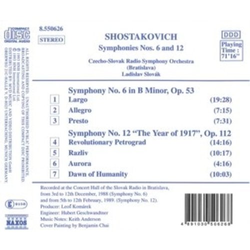 Naxos Shostakovich: Symphonies 6&12