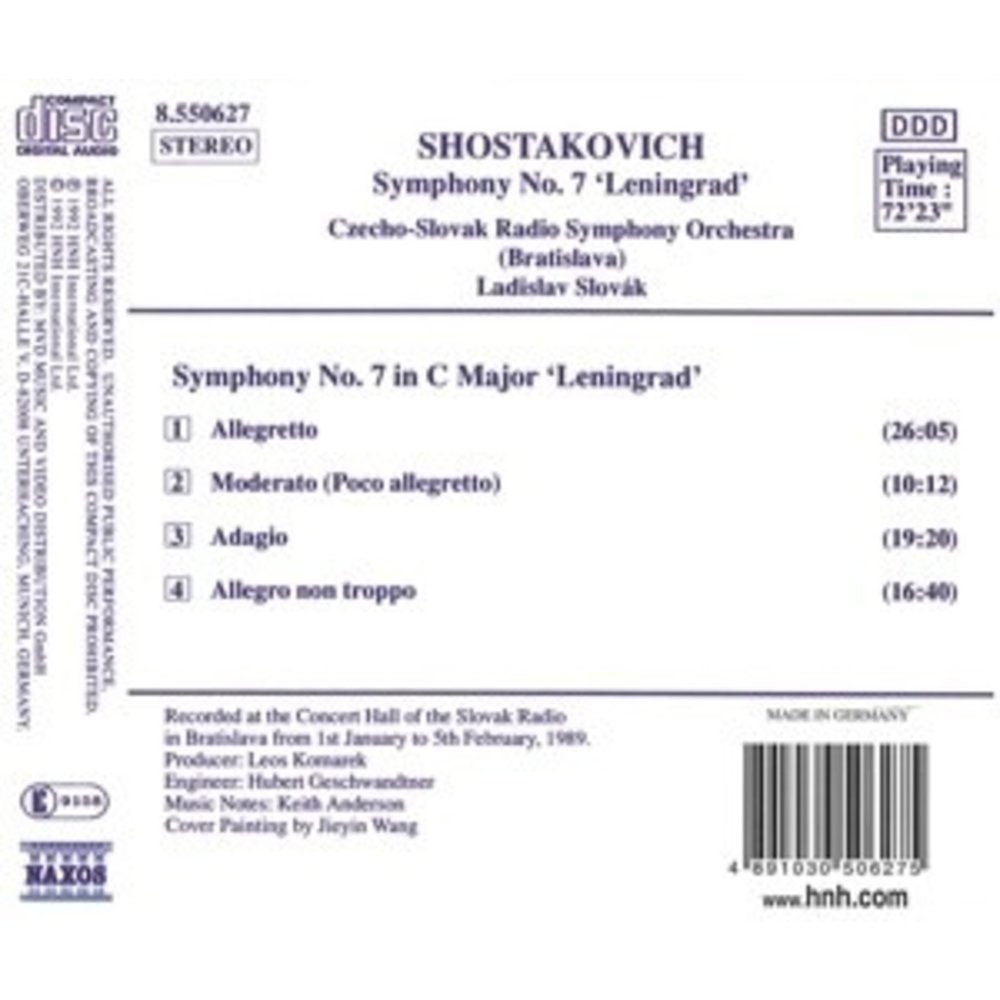 Naxos Shostakovich: Symphony 7