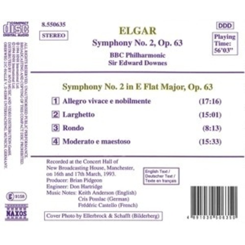 Naxos Elgar: Symphony 2