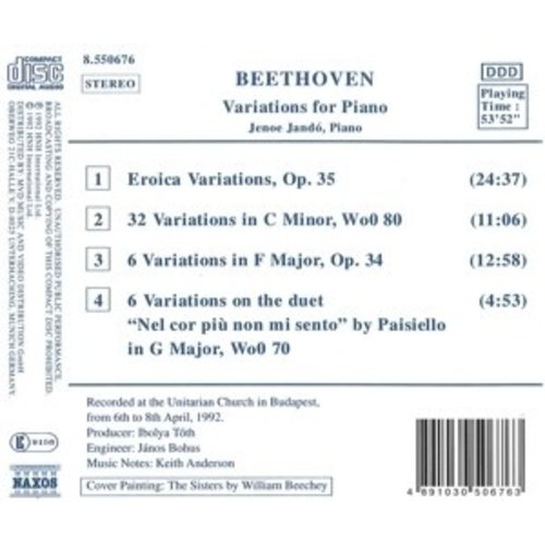 Naxos Beethoven: Eroica-Variat. Etc.